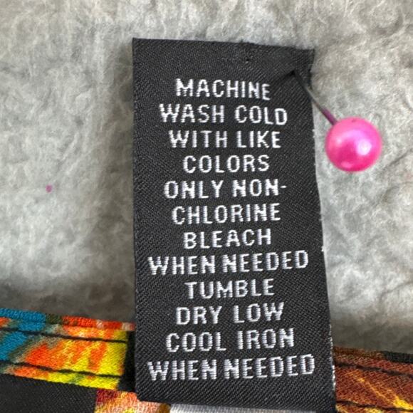 I.N.C. Woman Plus Size Floral Peasant Blouse Bell Sleeve Size 1X Boho Romantic - Picture 7 of 7